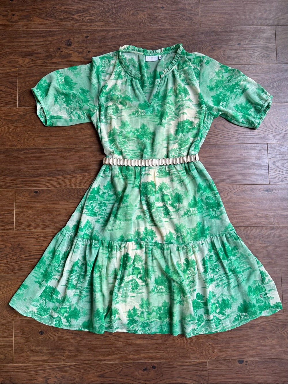 Coster Copenhagen Green Toile Midi Dress